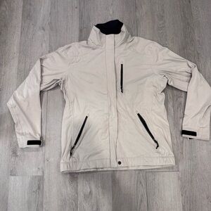 Columbia Women's Titanium Lightweight Full-Zip Windbreaker Medium Beige Outdoors